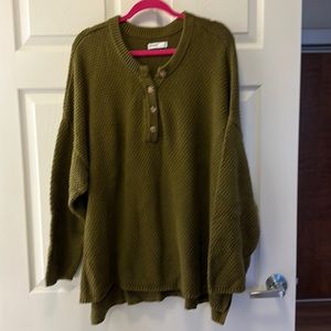 Sonoma olive green oversize size 2X sweater